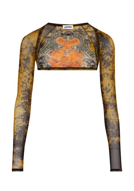 coprispalle mesh printed médaillon donna multicolor JEAN PAUL GAULTIER | 25/03-W-TO303-M006P004115